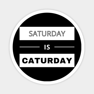 Saturday is Caturday Magnet